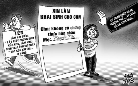 Chuyện của tôi: Không được khai sinh cho con