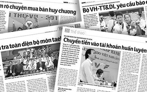 Trong chuyện buồn của taekwondo, thấy chuyện vui
