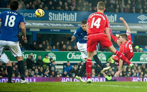 Everton may mắn cầm chân Liverpool