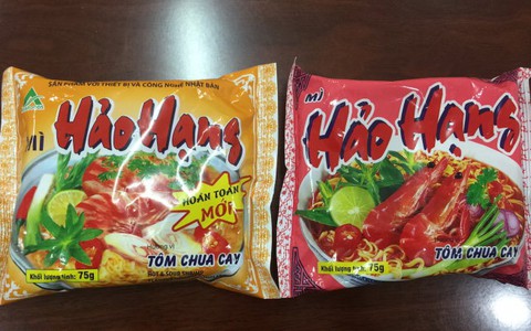 Ngừng sản xuất mì Hảo Hạng tôm chua cay màu đỏ sẫm