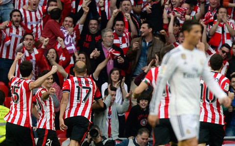 Real Madrid bại trận trước Athletic Bilbao
