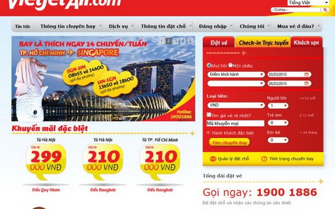 Vietjet Air cho phép thanh toán vé máy bay trả sau