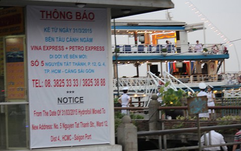 Bến tàu cao tốc cánh ngầm dời địa điểm
