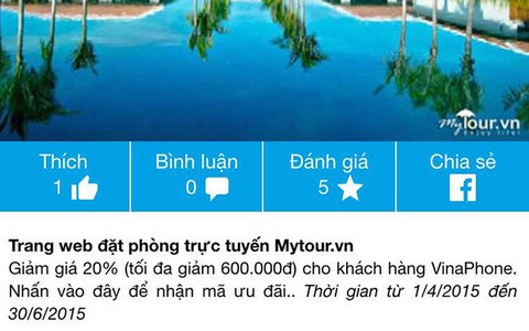 ​VinaPhone và MyTour.vn ưu đãi khách hàng mùa du lịch hè 2015