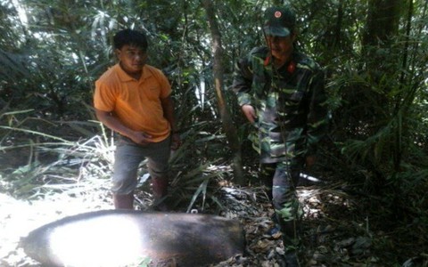Hủy tại chỗ quả bom “khủng” nặng 340kg