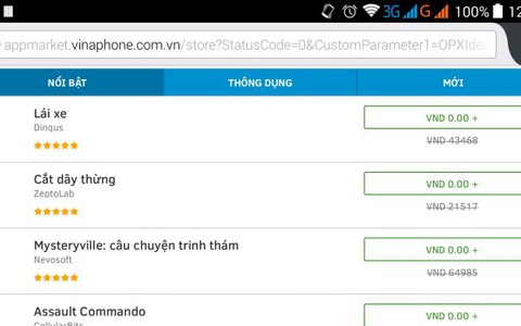 Opera cùng Vinaphone ra mắt kho tải ứng dụng di động