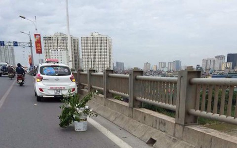 Thanh tra thông tin CSGT bẫy  taxi trên cầu Vĩnh Tuy