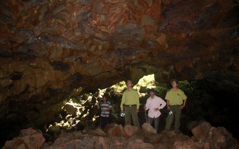 Không mở tour tham quan hang động núi lửa Krông Nô