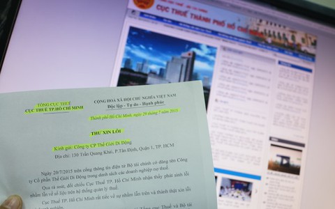Ngành thuế xin lỗi doanh nghiệp bị bêu tên sai