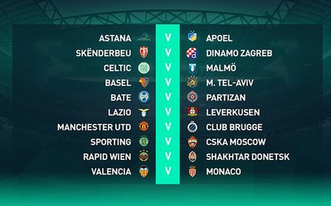 M.U gặp Club Brugge ở play-off Champions League