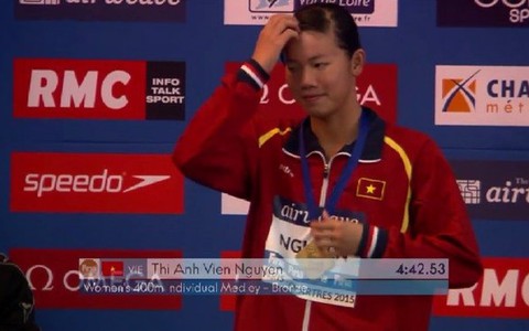 Ánh Viên đoạt HCĐ 400m hỗn hợp cá nhân tại Paris