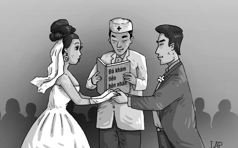 E dè đi khám tiền kết hôn