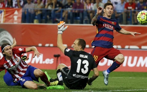 Messi "nổ súng", Barca hạ Atletico Madrid
