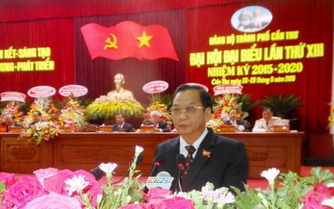 Ông Trần Quốc Trung giữ chức Bí thư thành ủy Cần Thơ