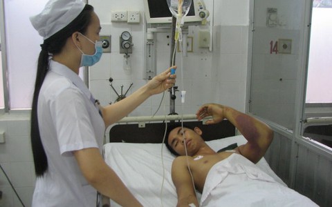 Mùa mưa, nhiều người
bị rắn cắn