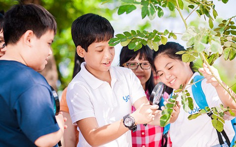 Thú vị lớp học Tiếng Anh “hai trong một”