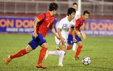 U-21 Hoàng Anh Gia Lai thua U-19 Hàn Quốc