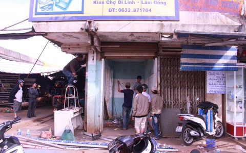 Huyện Di Linh đóng cửa chợ cũ trong yên bình