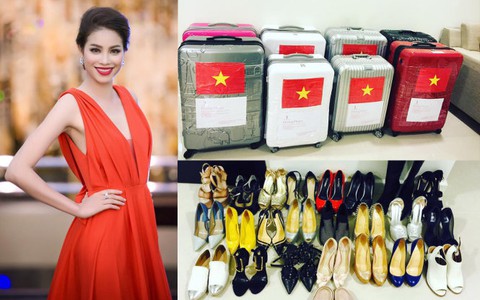 Phạm Hương “cám ơn mẹ” trước khi sang Mỹ thi Hoa hậu Hoàn vũ
