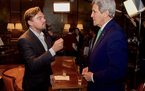 Leonardo DiCaprio và ngoại trưởng Mỹ bàn về biến đổi khí hậu