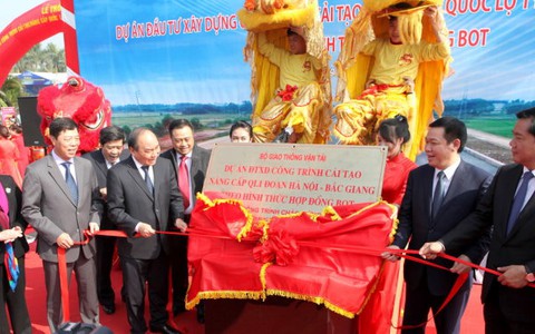 Thông xe dự án quốc lộ 1 Hà Nội - Bắc Giang 4.213 tỉ