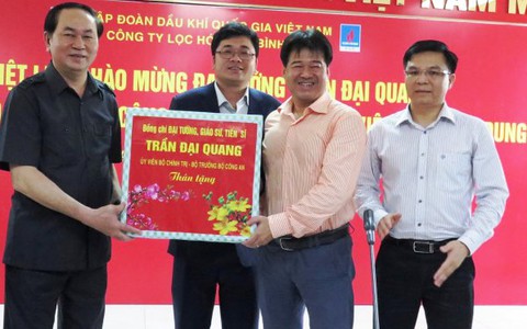 Bộ trưởng
Trần Đại Quang làm việc với
tỉnh Quảng Nam