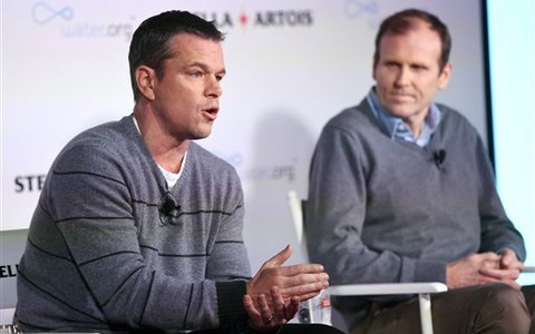 Matt Damon kêu gọi quan tâm đến vấn nạn thiếu nước sạch