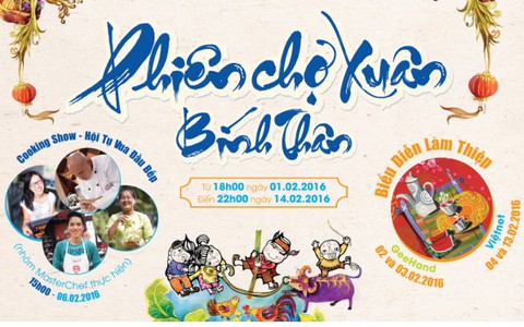 Phiên chợ xuân Bính Thân 2016 tại Đường sách TP.HCM