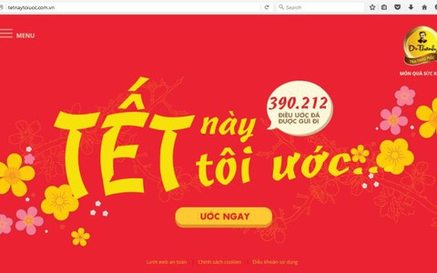 Gần 400.000 điều ước đã được trao gửi qua “Tết này tôi ước”