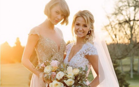 Ngắm trang phục phụ dâu của các sao Taylor Swift, Paris Hilton...