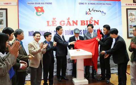 Hải Phòng gắn biển tại nơi thành lập chi bộ đoàn đầu tiên