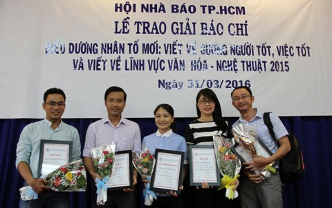 Báo Tuổi Trẻ đoạt 10 giải báo chí về nhân tố mới và VHNT