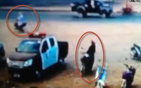 Video nổ bom kinh hoàng, một cảnh sát và bé 4 tuổi thiệt mạng