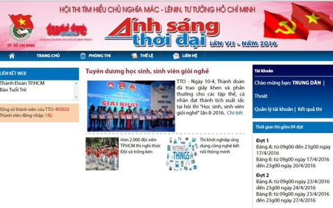 Hội thi "Ánh sáng thời đại" năm 2016 mở mạng thi thử