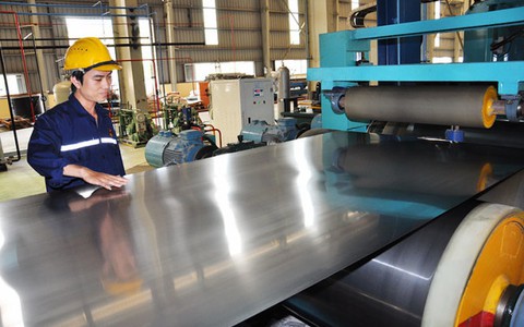 Giá nguyên liệu sản xuất tôn
tăng mạnh