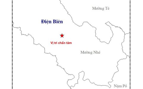Động đất 4,7 độ richter tại Điện Biên, gây rung lắc mạnh