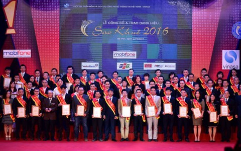 ​73 sản phẩm phần mềm và dịch vụ CNTT nhận giải Sao Khuê 2016