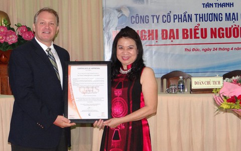 Công ty Tân Thanh đạt chứng chỉ ISO 9001:2015