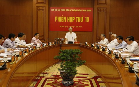 Lập 7 đoàn kiểm tra chống tham nhũng tại 14 tỉnh