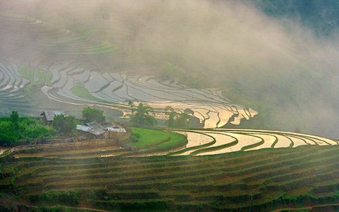 Bát Xát ruộng bậc thang mùa nước đổ
