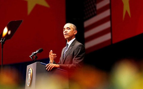 Dẫn Nam quốc sơn hà, ông Obama yêu cầu tôn trọng chủ quyền