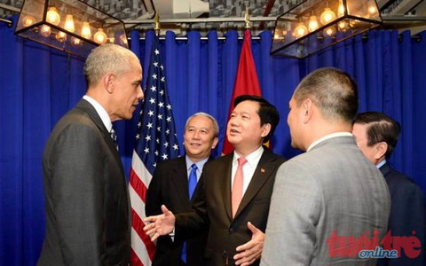 Tổng thống Obama gặp gỡ doanh nghiệp Việt Nam