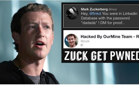 Ông chủ Facebook bị hack tài khoản cũ, mật khẩu là dadada