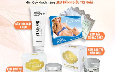 Da trắng sáng với đũa thần trị nám White Doctors