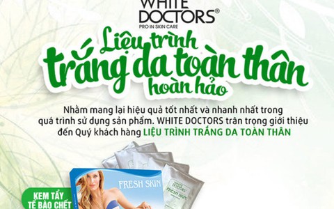 Liệu trình biến làn da đen thành da trắng toàn thân trong 3 tuần