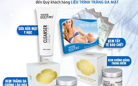 Bí quyết sở hữu da mặt trắng hồng sau 3 tuần với White Doctors