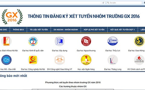 Xét tuyển theo nhóm trường: 3 trường thêm điều kiện
riêng