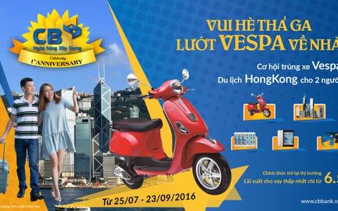 Cùng CB – Vui hè thả ga, lướt Vespa về nhà