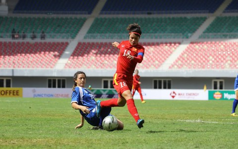 Đá bại Philippines 4-0, đội nữ VN vào bán kết Giải Đông Nam Á 2016