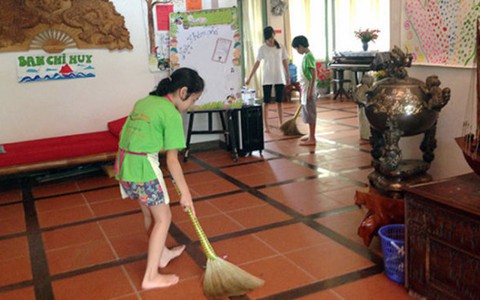 Góc riêng tư: Dạy con làm việc nhà